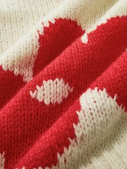 Online Crew Neck Flower Mechanism Knitting Top Sweater Tops|Sweaters & Cardigans