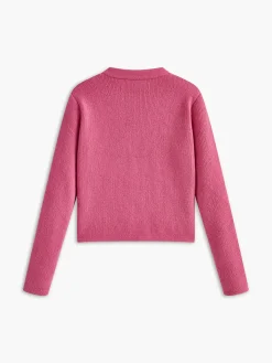 Online Crew Neck Golden Button Knit Outerwear Sweater Tops|Outerwear