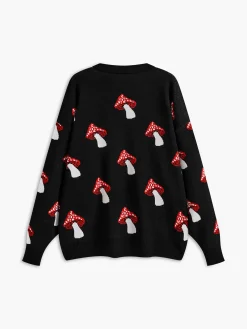 Online Crew Neck Jacquard Pullover Sweater Sweater Tops|Sweaters & Cardigans