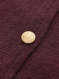 Clearance Crew Neck Metal Button Sweater Vest Sweater Vests|Sweaters & Cardigans