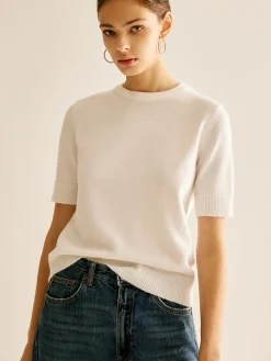Hot Crew Neck Plain Knit Top Sweater Tops|Sweaters & Cardigans