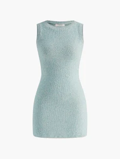 Discount Crew Neck Slim Knit Tank Dress Knitwear|Dresses