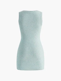 Discount Crew Neck Slim Knit Tank Dress Knitwear|Dresses