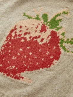 Outlet Crew Neck Strawberry Sweater Vest Sweater Vests|Sweaters & Cardigans