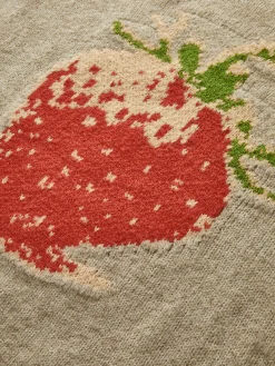 Sale Crew Neck Strawberry Warm Sweater Sweater Tops|Sweaters & Cardigans