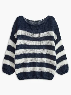 Outlet Crew Neck Striped Soft Sweater Sweater Tops|Sweaters & Cardigans