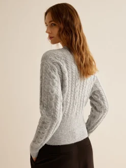Sale Crew Neck Zipper Design Sweater Sweater Tops|Sweaters & Cardigans