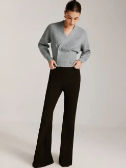 Best Criss Cross Button Cinched Sweater Sweater Tops|Sweaters & Cardigans