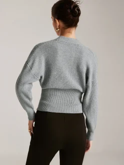 Best Criss Cross Button Cinched Sweater Sweater Tops|Sweaters & Cardigans