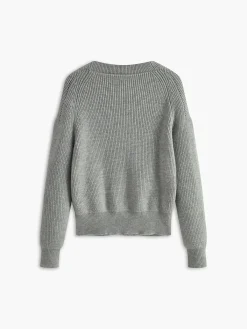 Clearance Criss Cross Button Sweater Sweater Tops|Sweaters & Cardigans
