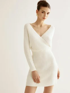Online Criss Cross Cinched Sweater Dress Sweater Dresses|Vacation Dresses