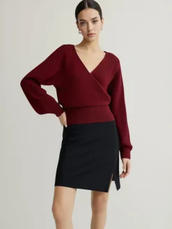 Online Criss Cross Cinched Sweater Sweater Tops|Sweaters & Cardigans
