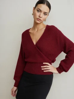 Online Criss Cross Cinched Sweater Sweater Tops|Sweaters & Cardigans