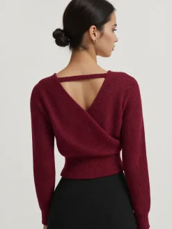 Online Criss Cross Cinched Sweater Sweater Tops|Sweaters & Cardigans