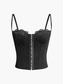 New Criss Cross Lace Cami Top Tank Tops & Camis