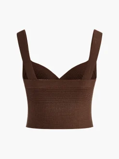 Discount Criss Cross Sweetheart Crop Sweater Vest Sweater Vests|Sweaters & Cardigans