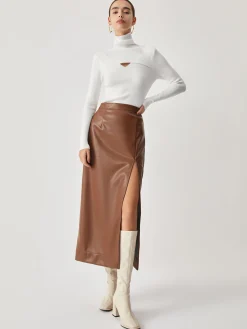 Hot Criss Cross Turtleneck Long Sleeve Knit Top Sweater Tops|Sweaters & Cardigans