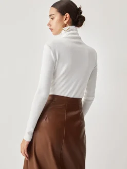 Hot Criss Cross Turtleneck Long Sleeve Knit Top Sweater Tops|Sweaters & Cardigans