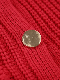 Hot Crochet Button-Front Sweater Vest Sweater Vests|Sweaters & Cardigans