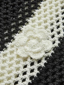 Online Crochet Flower Hollow Sweater Vest Sweater Vests|Sweaters & Cardigans