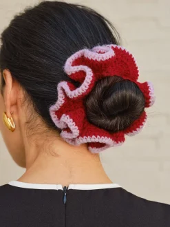 Discount Crochet Ruffle Scrunchie Hair Claws & Hats|Accessories