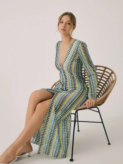 Sale Crochet Vacation Split Long Dress Vacation Dresses|Summer Dresses