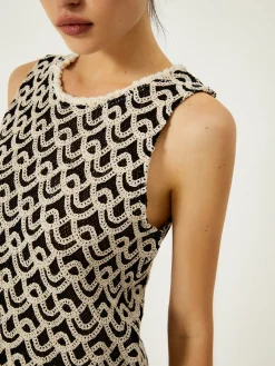 Clearance Crochet Wave Pattern Tassel Decor Tank Top Tank Tops & Camis|Matching Sets