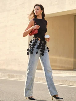 Hot Crop Tassel Tank Top Crop Tops|Tank Tops & Camis