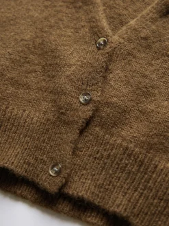 Hot Cropped Cardigan with Collar Cardigans|Sweaters & Cardigans