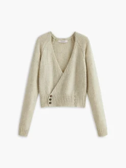 Clearance Cross Design Button Mechanism Knitting Top Sweater Tops|Sweaters & Cardigans