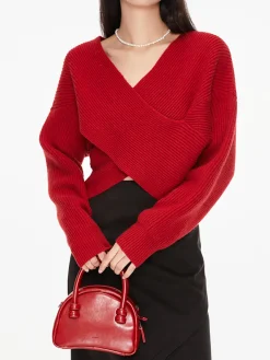 Sale Cross My Heart Oversized Crop Sweater Sweater Tops|Sweaters & Cardigans