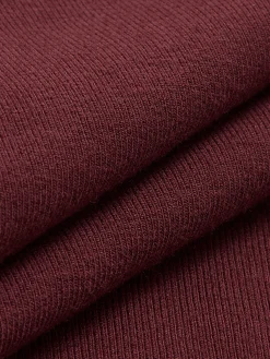 Clearance Cross-Over Collar Pleated Cinched T-Shirt T-shirts|Tops