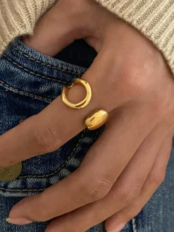 Hot Cutout Open Ring Rings & Bracelets|Accessories
