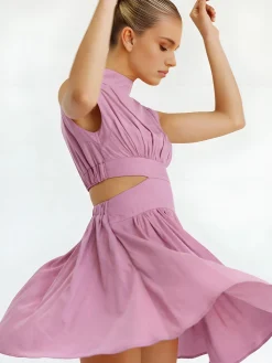 New Cutout Sleeveless Short Dress Casual Dresses|Summer Dresses
