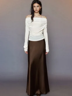 Best 3D Flower Off-Shoulder Jersey Top T-shirts