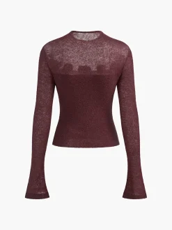 New 3D Flower Panel Soft Knit Top Sweater Tops|Sweaters & Cardigans