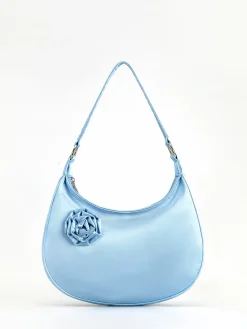 New 3D Flower Zipper Crescent Bag Bags|Accessories