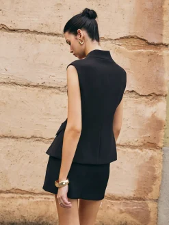 Best Deep V-Neck Button Slim Vest Outerwear|Vests