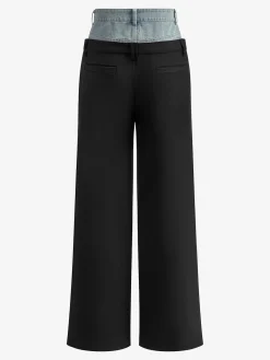 New Denim Panel Suit Pants Pants|Denim