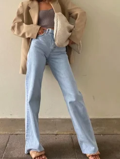 Best Denim Straight Leg Jeans Jeans|Pants