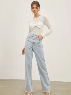 Best Denim Straight Leg Jeans Jeans|Pants