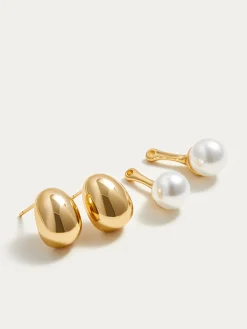 Best Detachable-Peal en Bean Stud Earrings Accessories