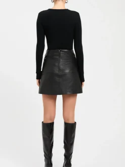 Online Diagonal Buttoned Keyhole Long Sleeve Top Sweater Tops|T-shirts