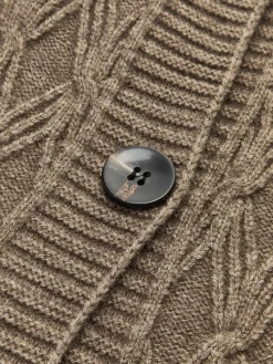 Diamond Stitch Knitting Longline Cardigan Cardigans|Sweater Tops