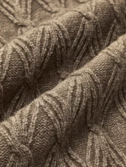 Diamond Stitch Knitting Longline Cardigan Cardigans|Sweater Tops