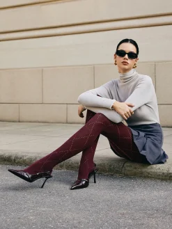 Best Diamond-Pattern Invisible Tights Socks & Tights|Accessories