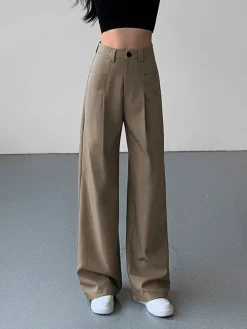 Discount Divine Pleat Wide Leg Dress Pants Wide Leg|Pants