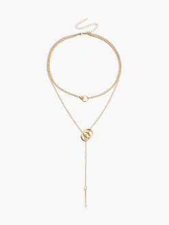 Best Double Circle Tassel Necklace Necklaces|Accessories