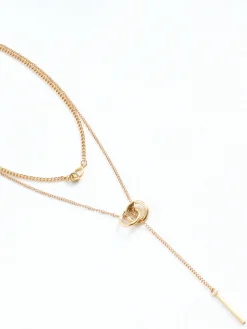 Best Double Circle Tassel Necklace Necklaces|Accessories