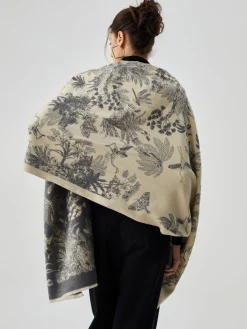 Clearance Double Face Jacquard Tassel Scarf Accessories